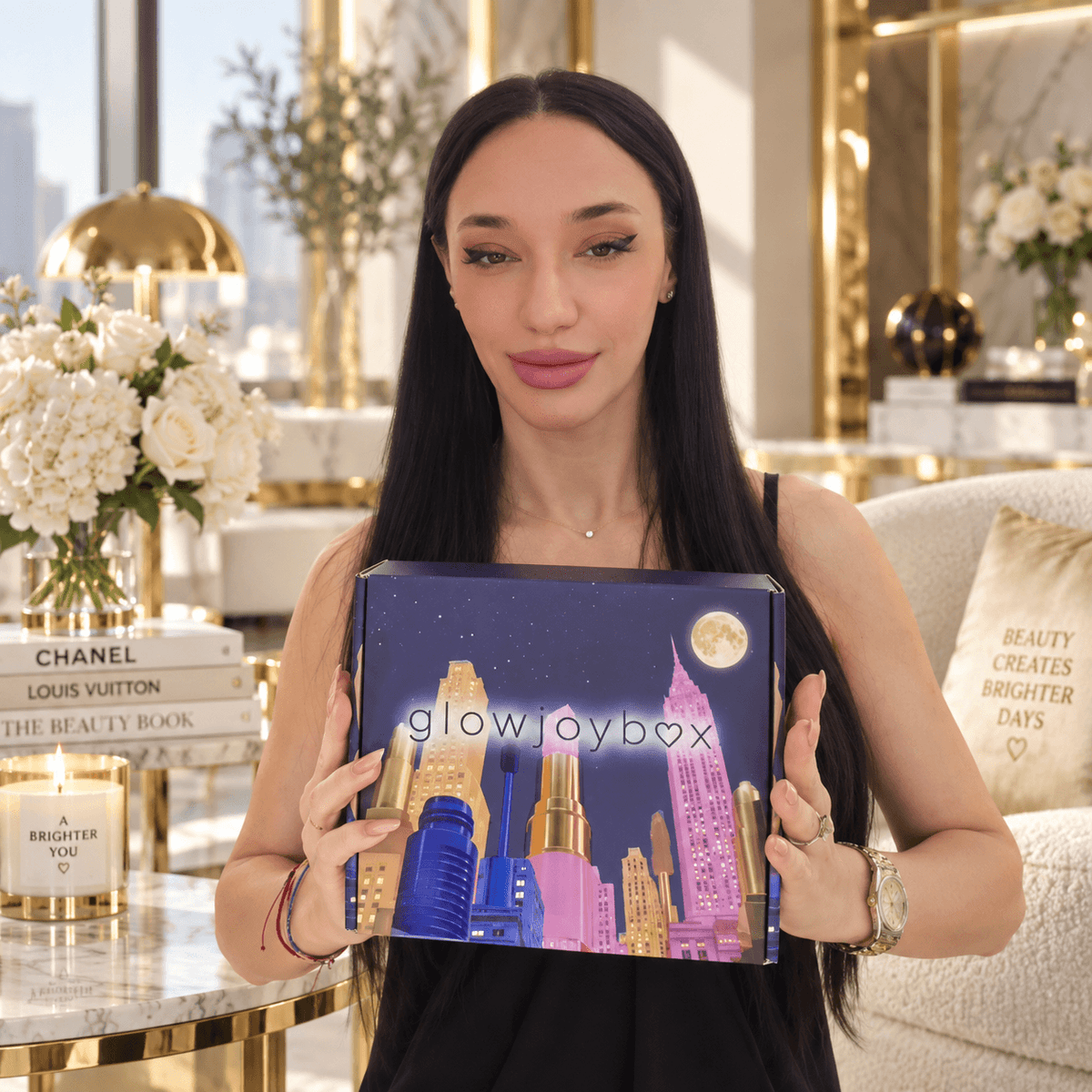 Мария Илиева с месечната кутия GlowJoyBox